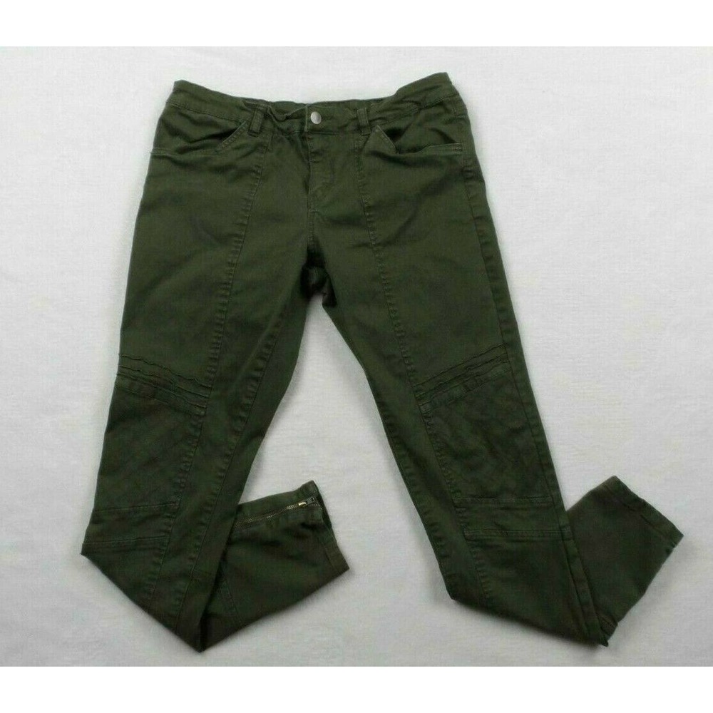 BP Nordstrom Moto Pants Skinny Military Green 30